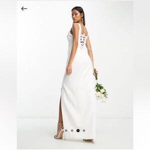 Bridal Dress with Bow Detailing